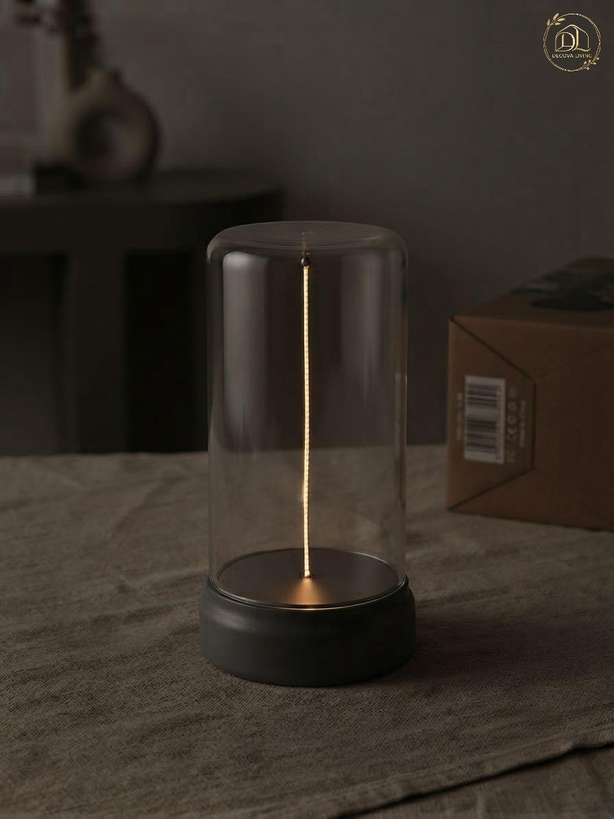 Rechargeable Magnetic Wired LED Table Lamp – Modern Bedside Ambient Light 💡