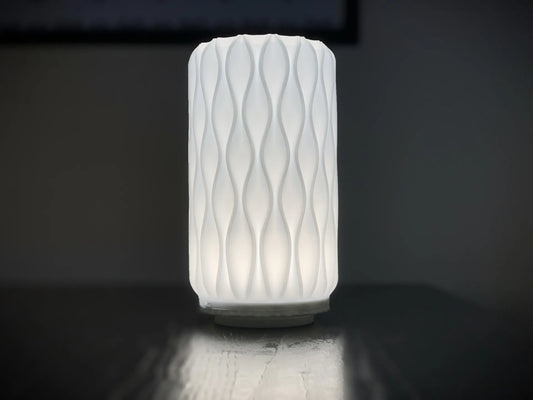 Modern Nordic Ripple Glow Table Lamp – Elegant LED Bedside Night Light ✨