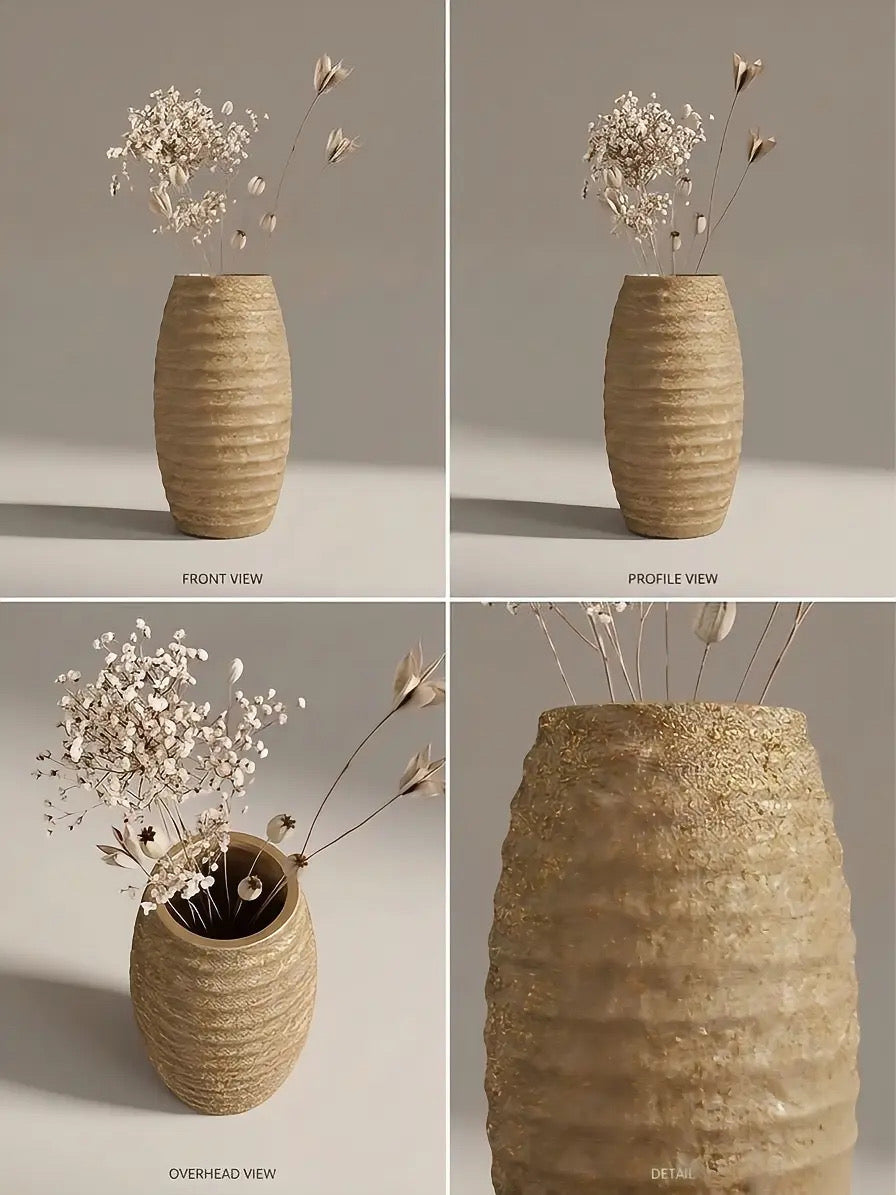 Aurora Textured Vase – Modern Minimalist Home Décor
