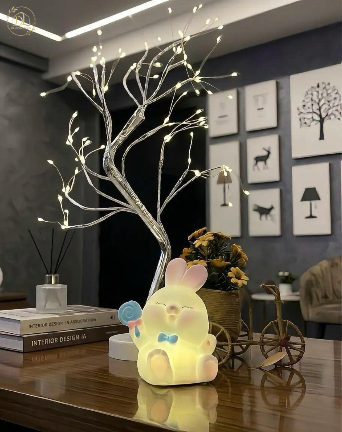 Cute Panda & Bunny LED Lamp – Soft Glow Bedside Light