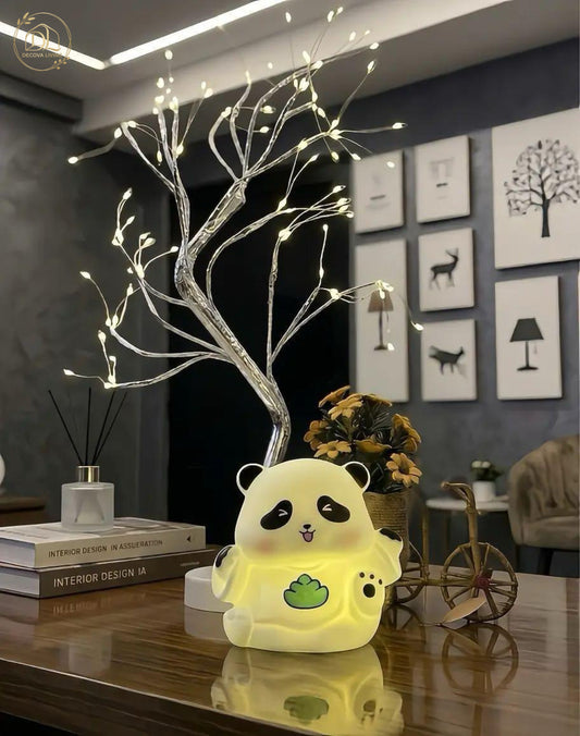 Cute Panda & Bunny LED Lamp – Soft Glow Bedside Light