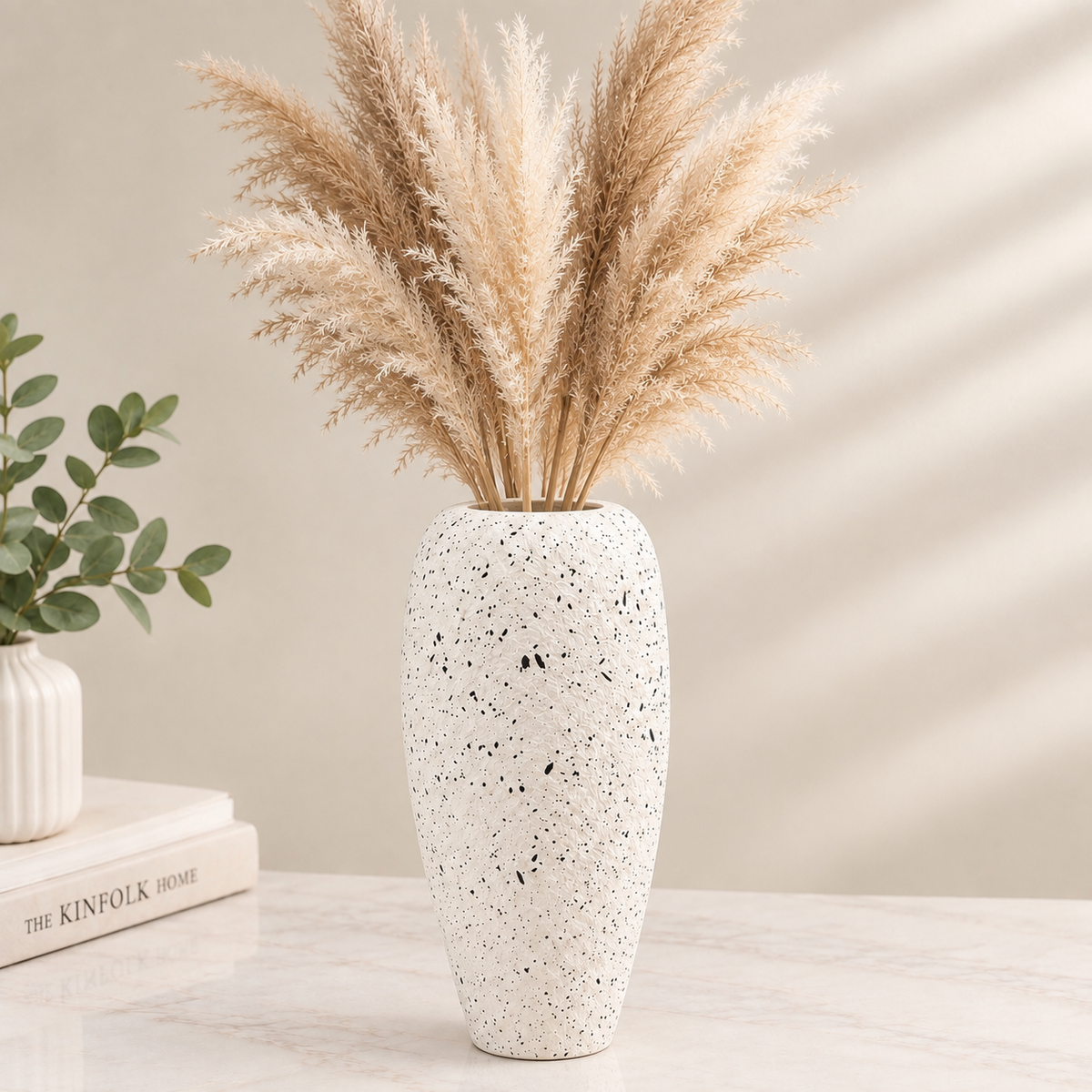 Speckled Fiber Decorative Vase | Modern Minimalist Vase
