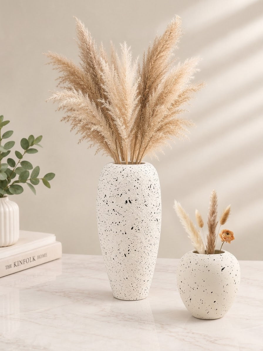 Speckled Fiber Decorative Vase | Modern Minimalist Vase