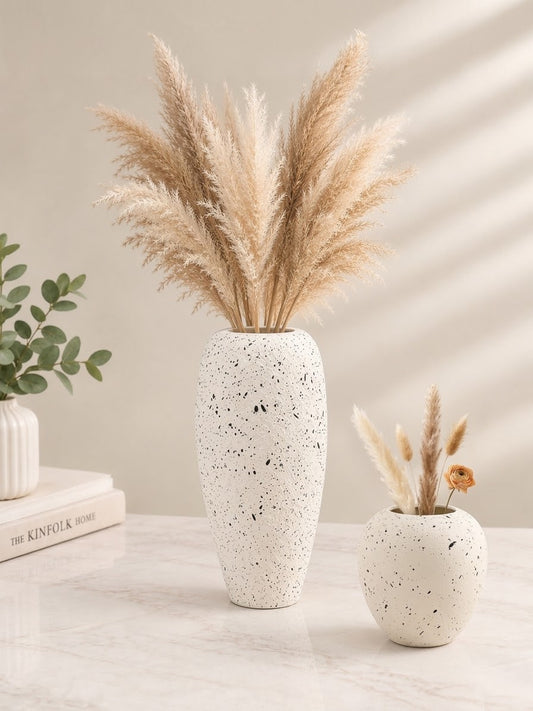 Speckled Fiber Decorative Vase | Modern Minimalist Vase