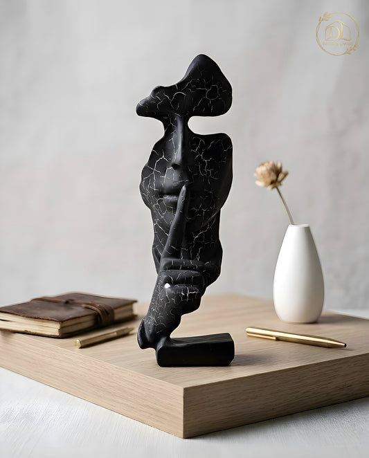 Abstract Thinker Sculpture – Modern Art Decor Statue for Home, Office & Desk