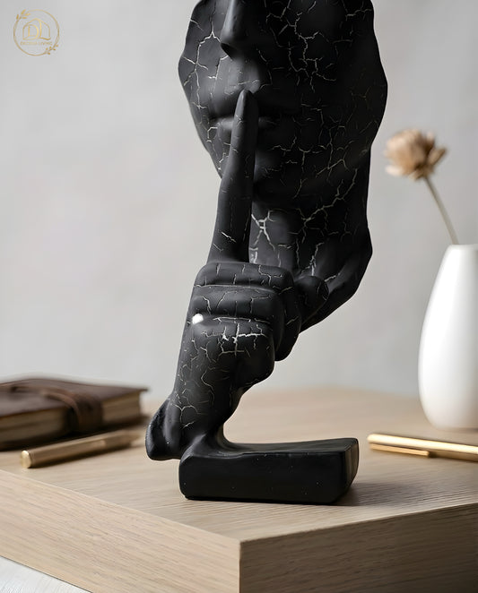 Abstract Thinker Sculpture – Modern Art Decor Statue for Home, Office & Desk