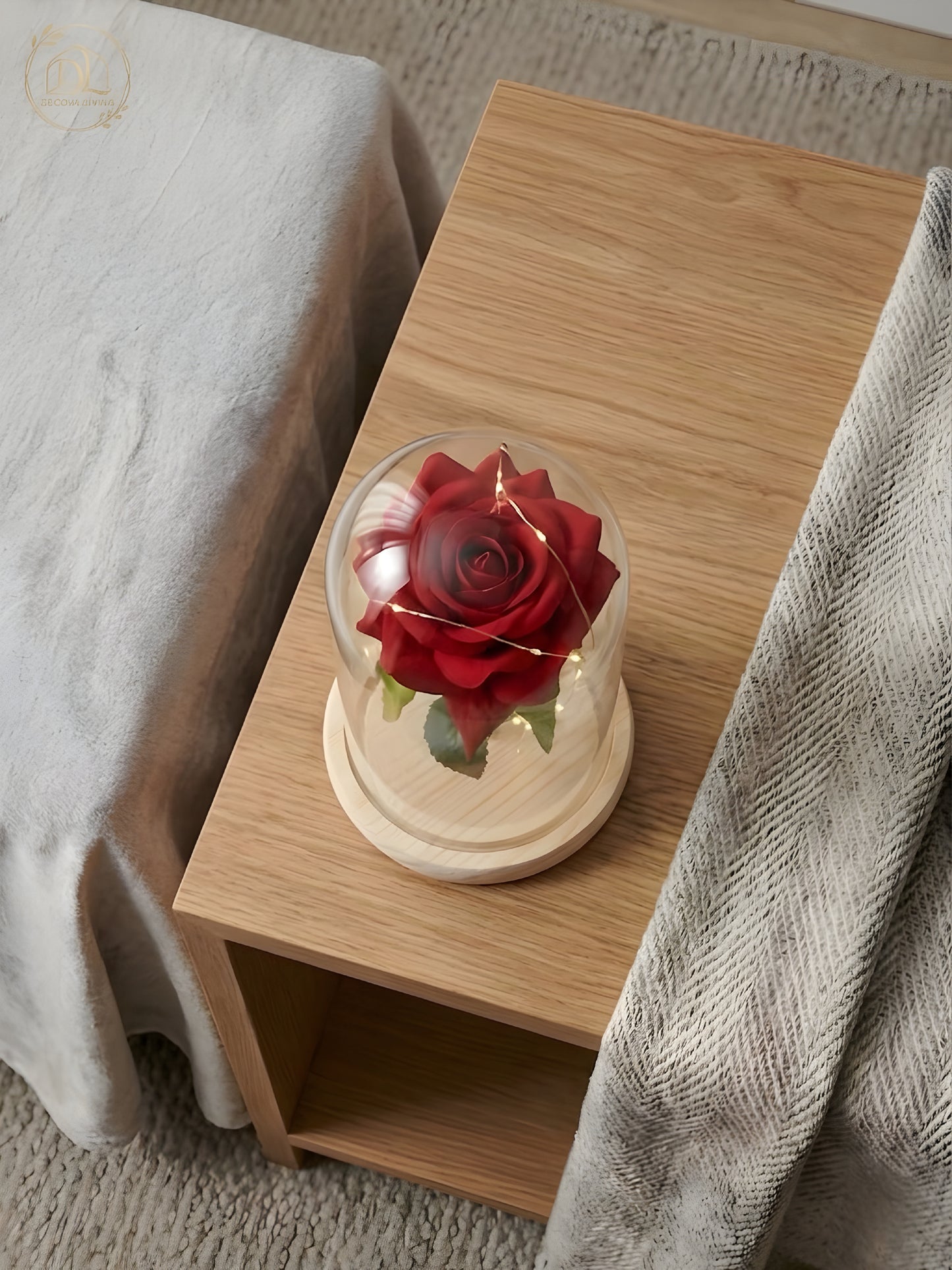 Enchanted Forever Rose in Glass Dome – Romantic LED Gift for Her | Eternal Love Keepsake