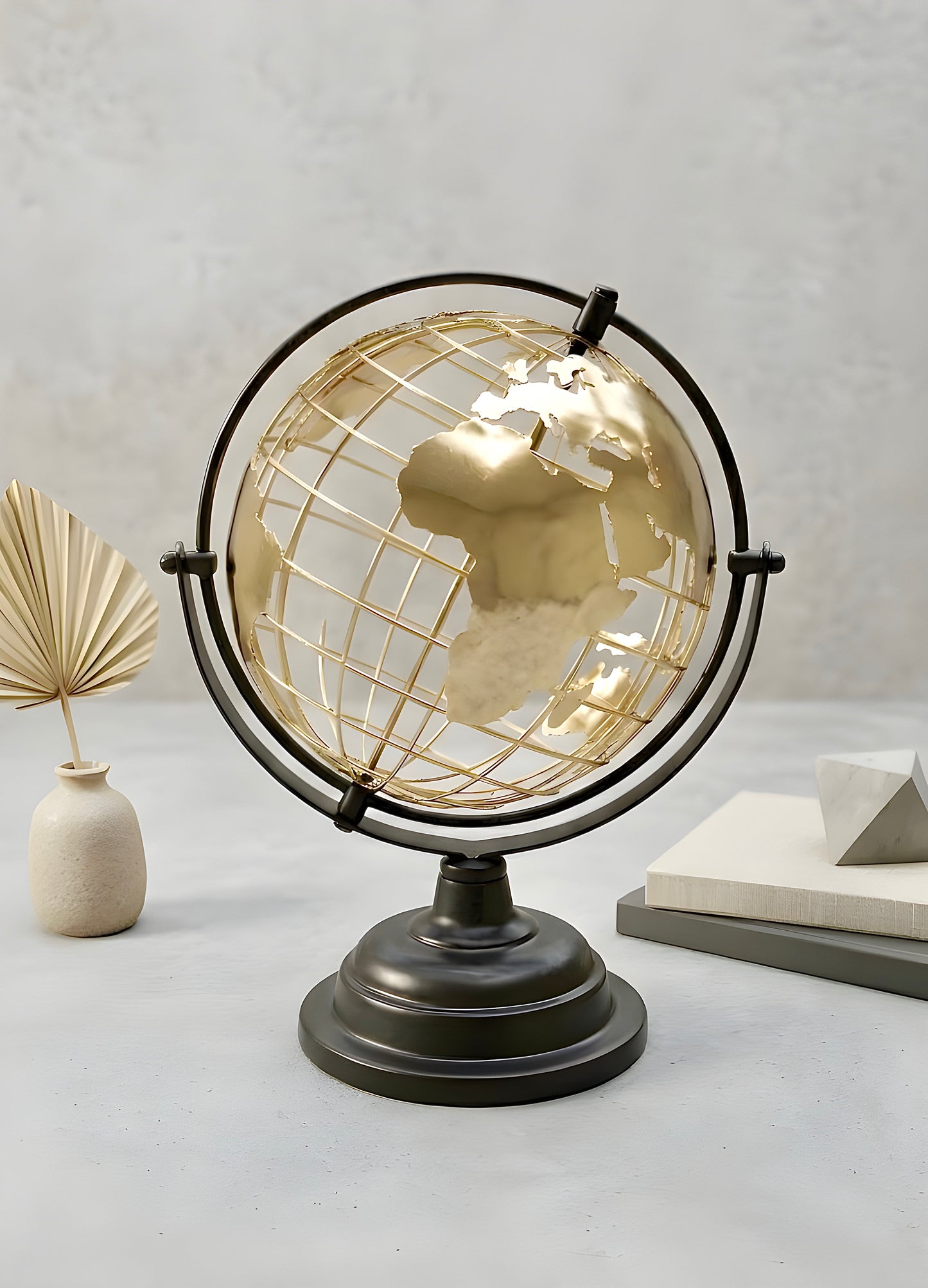 Luxury Gold World Globe – Modern Decorative Desk & Home Décor Accent