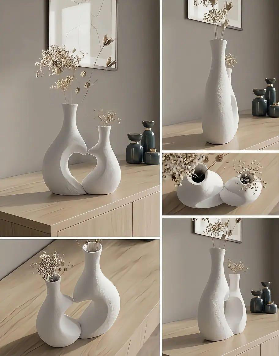 Eternal Harmony  Couple Vase – Elegant Heart Design Home Décor
