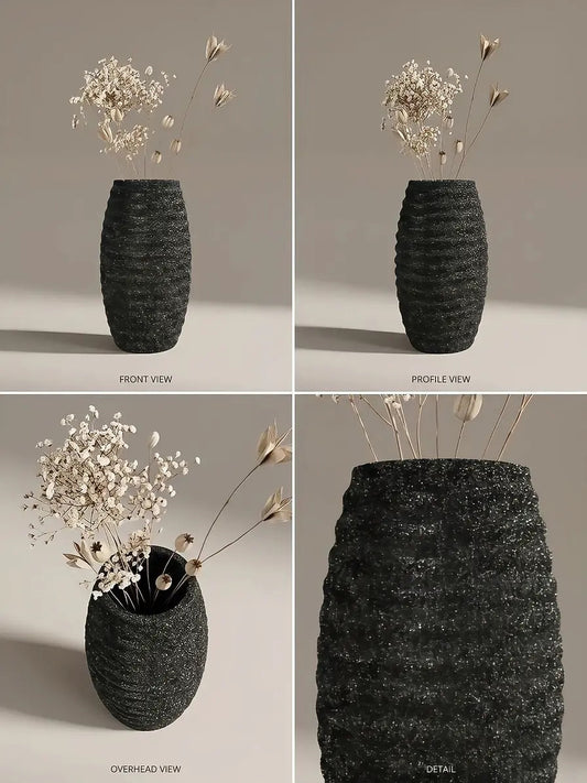 Aurora Textured Vase – Modern Minimalist Home Décor